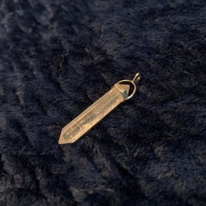 rose quartz crystal charm